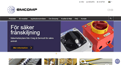 Desktop Screenshot of emcomp.se